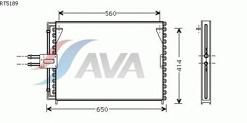 Радиатор кондиционера AVA QUALITY COOLING RT5189