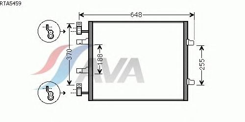 Радиатор кондиционера AVA QUALITY COOLING RTA5459