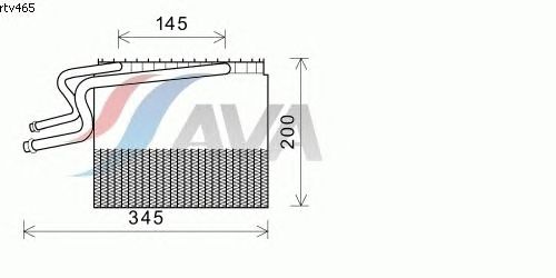 Випарник кондиціонера AVA QUALITY COOLING RTV465