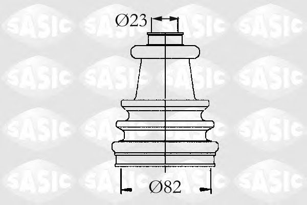 Комплект пыльника ШРУСа SASIC 4003420