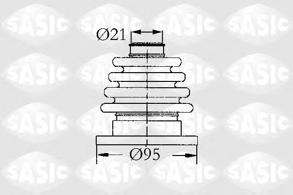Комплект пыльника ШРУСа SASIC 4003444