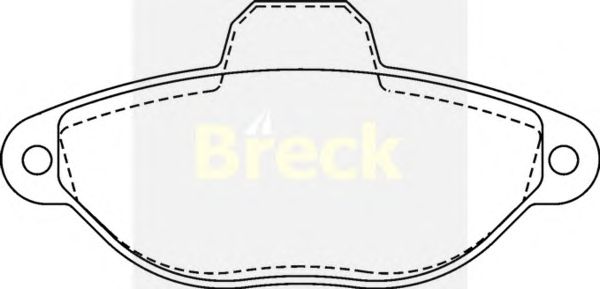 Тормозные колодки BRECK 21436 00 702 00