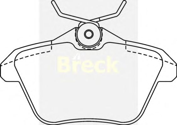 Тормозные колодки BRECK 21606 00 702 00