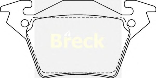 Тормозные колодки BRECK 23020 00 704 00