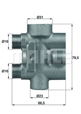 Термостат маслянной системы MAHLE ORIGINAL TO 9 75