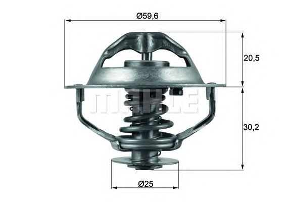 Термостат MAHLE ORIGINAL TX 107 90D