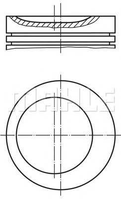 Поршень MAHLE ORIGINAL 011 75 01