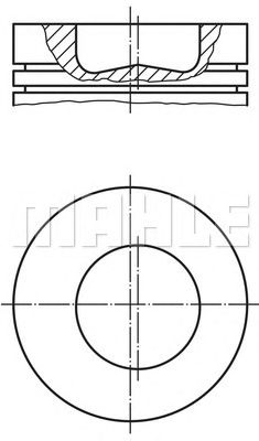 Поршень MAHLE ORIGINAL 099 48 00
