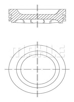Поршень MAHLE ORIGINAL 031 88 02