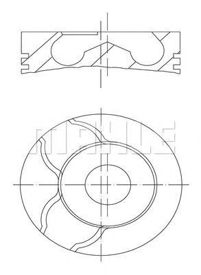 Поршень MAHLE ORIGINAL 039 99 00