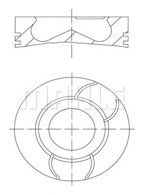 Поршень MAHLE ORIGINAL 040 03 00