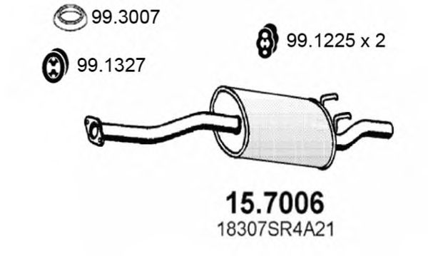 Глушитель ASSO 15.7006