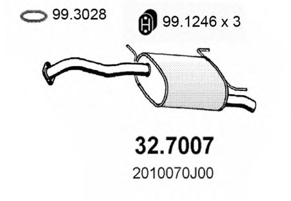 Глушитель ASSO 32.7007