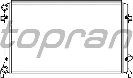 Радиатор, охлаждение двигателя TOPRAN 112 327
