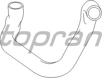 Шланг радиатора TOPRAN 500 458