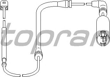 Датчик, износ тормозных колодок TOPRAN 501 403