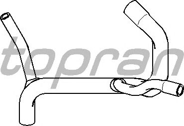 Шланг радиатора TOPRAN 301 440