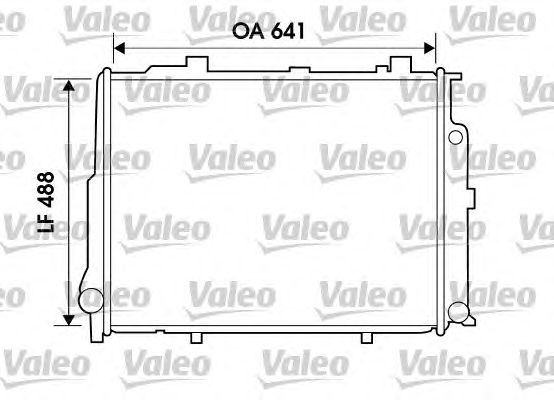 Радиатор, охлаждение двигателя VALEO 734796