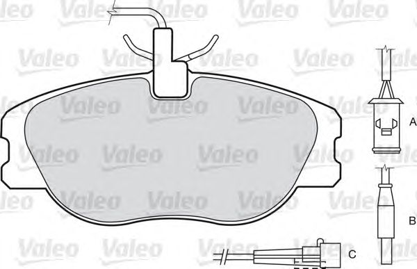 Тормозные колодки VALEO 598009