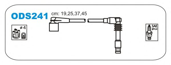 Комплект високовольтних проводів JANMOR ODS241