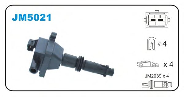 Катушка зажигания JANMOR JM5021