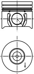 Поршень KOLBENSCHMIDT 40173620