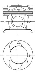 Поршень KOLBENSCHMIDT 94597600