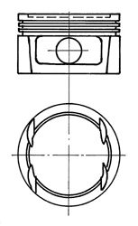 Поршень KOLBENSCHMIDT 91023710