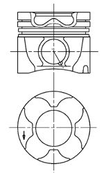 Поршень KOLBENSCHMIDT 94834710