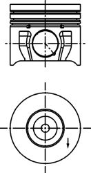 Поршень KOLBENSCHMIDT 40174600