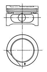 Поршень KOLBENSCHMIDT 90556623