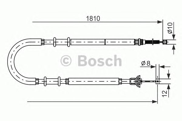 Трос ручника BOSCH 1 987 477 723