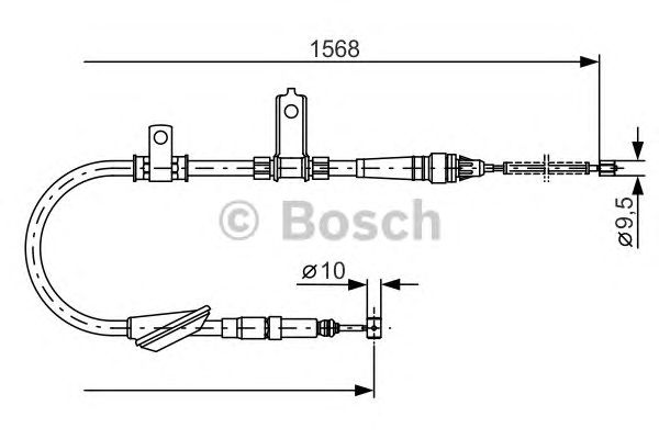 Трос ручника BOSCH 1 987 477 790