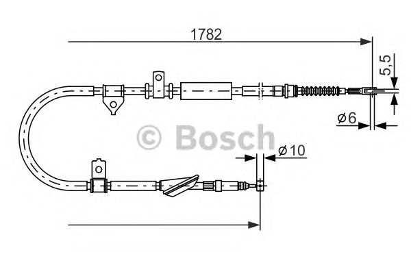 Трос ручника BOSCH 1 987 477 889