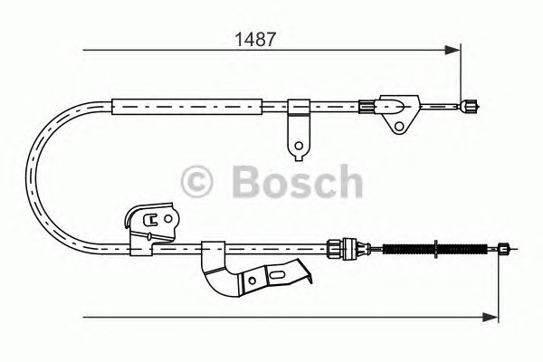 Трос ручника BOSCH 1 987 477 952
