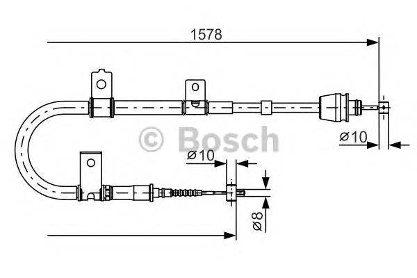 Трос ручника BOSCH 1 987 482 167