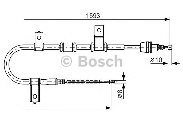 Трос ручника BOSCH 1 987 482 224