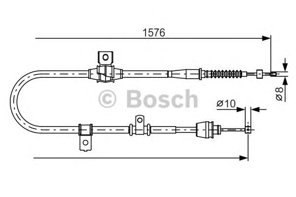 Трос ручника BOSCH 1 987 482 270