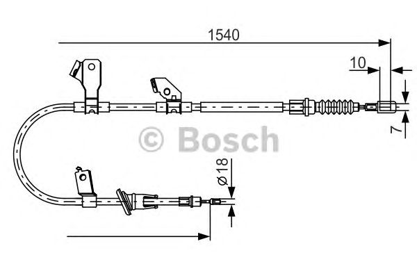 Трос ручника BOSCH 1 987 482 271