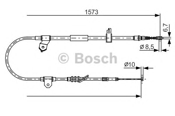 Трос ручника BOSCH 1 987 482 299