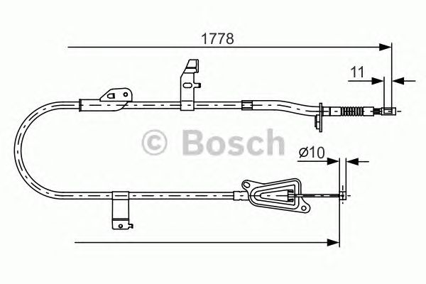 Трос ручника BOSCH 1 987 482 304