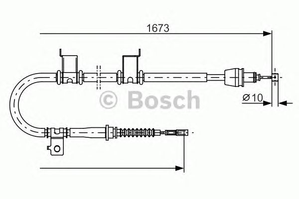 Трос ручника BOSCH 1 987 482 361