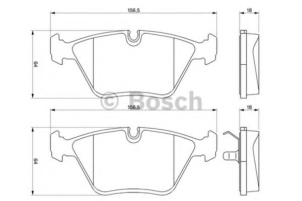 Тормозные колодки BOSCH 0 986 424 828