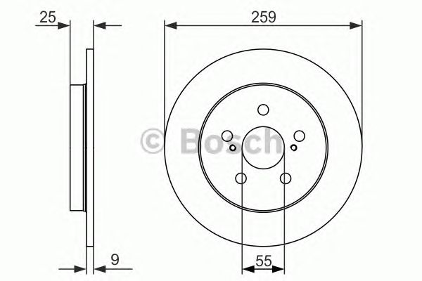 Гальмівний диск BOSCH 0 986 479 721