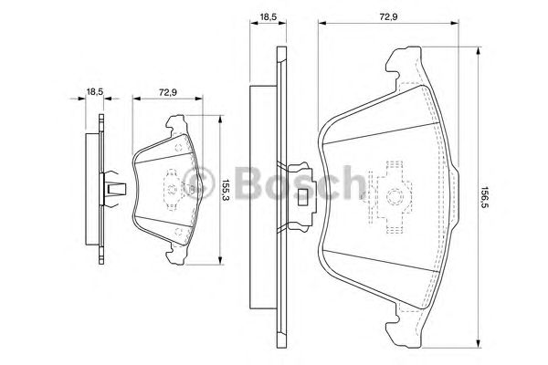 Тормозные колодки BOSCH 0 986 494 077