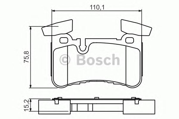 Тормозные колодки BOSCH 0 986 494 411