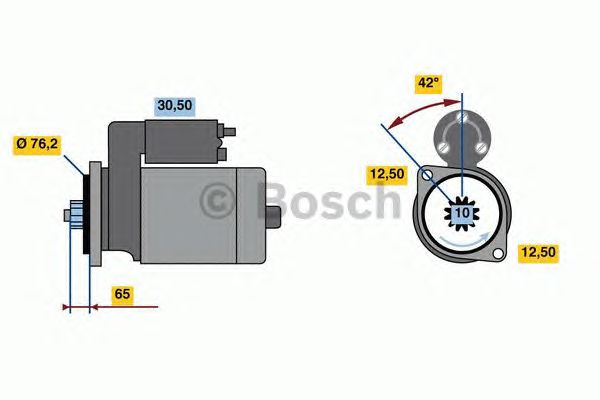 Стартер BOSCH 0 986 020 260