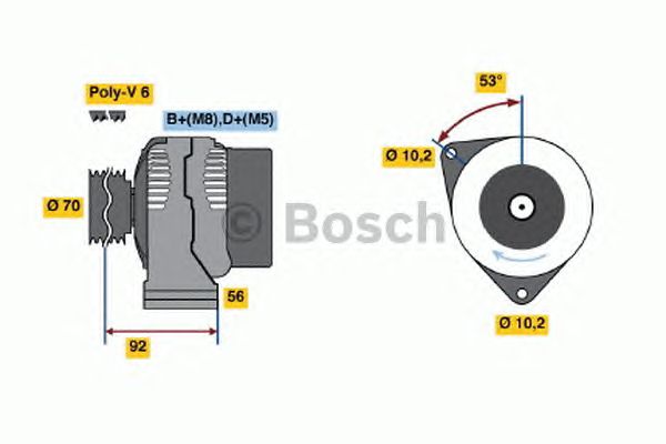 Генератор BOSCH 0 123 310 010