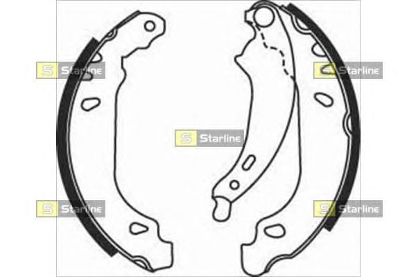 Тормозные колодки STARLINE BC 07490