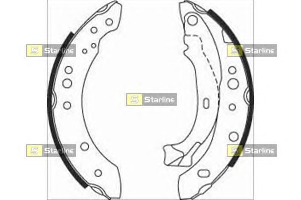 Тормозные колодки STARLINE BC 08150